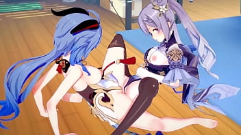 Genshin Impact Hentai Yuri – Ganyu & Kequing hardsex