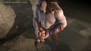 Hardcore monster fuckfest with loads of animations