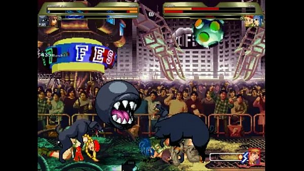 Mugen Kuromaru vs Whip Leona and Cammy